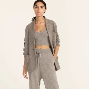 NWOT J Crew Cocoon Sweater Blazer Gray Medium